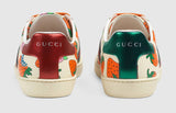 Ace Leather Sneaker with Strawberry Print