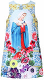 Virgin Mary Print Dress - DESIGNER INSPIRED FASHIONS