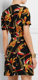 'Bird of Paradise' Printed Silk-Cady Dress - DESIGNER INSPIRED FASHIONS
