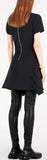 Short Sleeve Dress with Frilled Skirt