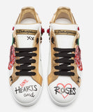 Sneakers In Printed Nappa Calfskin With Applications | DESIGNER INSPIRED FASHIONS