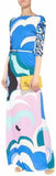 Printed Jersey Silk Maxi Dress