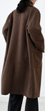 Single-Breasted Wool-Blend Coat