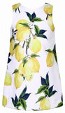 Lemon Print Dress - DESIGNER INSPIRED FASHIONS