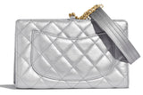 Diamond Padded Clutch  - Black or Silver