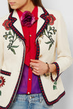 Floral Embroidered Cady Blazer - DESIGNER INSPIRED FASHIONS
