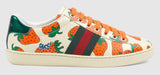 Ace Leather Sneaker with Strawberry Print