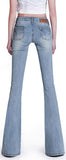 Low-Rise Flared-Leg Jeans - Light or Dark Wash - DESIGNER INSPIRED FASHIONS