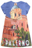 Postcard Print Dress - DESIGNER INSPIRED FASHIONS