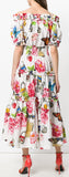Shirred Butterfly Midi Dress | DESIGNER INSPIRED FASHIONS