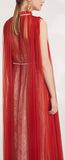 Pleated Organza Gown
