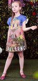 Postcard Print Dress - DESIGNER INSPIRED FASHIONS