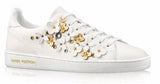 'Frontrow' Flower Applique Sneakers - Black or White - DESIGNER INSPIRED FASHIONS