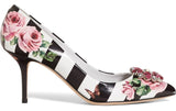 Stripe Rose Pumps