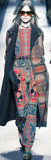 Long Multicolored Mixed-Print Dress - DESIGNER INSPIRED FASHIONS