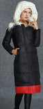 Color Contrast Puffer Down Coat - DESIGNER INSPIRED FASHIONS
