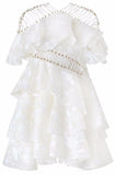 'Mischief' Layer Dress in White - DESIGNER INSPIRED FASHIONS