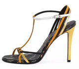 Strappy Logo High Heel Sandals