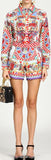 Carretto Print Blouse and Short Set