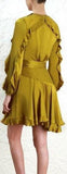 'Winsome' Flutter Dress, Gold - DESIGNER INSPIRED FASHIONS