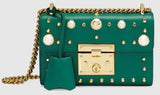 Padlock Pearl Studded Leather Shoulder Bag - (Various colors to choose from) - DESIGNER INSPIRED FASHIONS