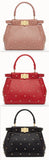 Peekaboo XS Leather Mini Bag - Pink, Red, Black