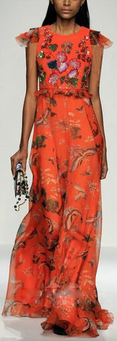 Long Embellished Dress - DESIGNER INSPIRED FASHIONS