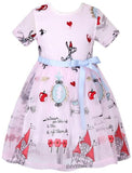 Embroidered Tulle Dress - White or Light Pink - DESIGNER INSPIRED FASHIONS