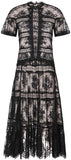 Black Lace Top & Skirt Set - DESIGNER INSPIRED FASHIONS
