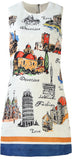 Printed Mini Shift Dress