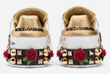 Sneakers In Printed Nappa Calfskin With Applications