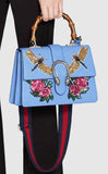 Dionysus Embroidered Leather Top Handle Bag - DESIGNER INSPIRED FASHIONS