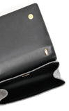 Crossbody Lurex Metallic Shoulder Bag with Chain Strap -Silver or Gold