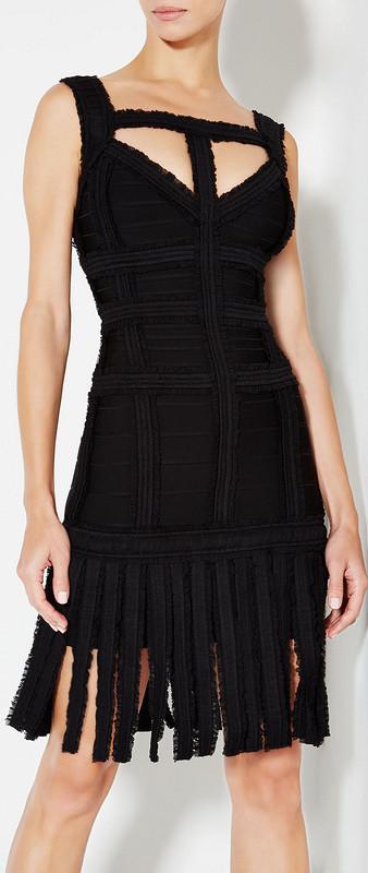 'Carley' Fringed Dress, Black - DESIGNER INSPIRED FASHIONS