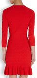 Knit Textured Stretchy Wool Dress - DESIGNER INSPIRED FASHIONS