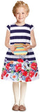 Floral & Striped Print Dress - DESIGNER INSPIRED FASHIONS