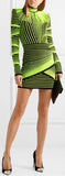 Neon Stretch Mini Dress