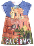 Postcard Print Dress - DESIGNER INSPIRED FASHIONS
