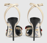 Leather Sandal with Web Bow
