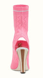 Knitted Open-Toe Sandals - Pink - DESIGNER INSPIRED FASHIONS