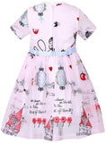 Embroidered Tulle Dress - White or Light Pink - DESIGNER INSPIRED FASHIONS