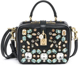 Embellished Camera Bag Black - DESIGNER INSPIRED FASHIONS