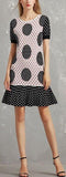 Polka Dot Circle Print Dress
