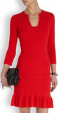 Knit Textured Stretchy Wool Dress - DESIGNER INSPIRED FASHIONS