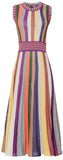 Rainbow Stripe Knit Dress - DESIGNER INSPIRED FASHIONS