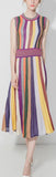 Rainbow Stripe Knit Dress - DESIGNER INSPIRED FASHIONS