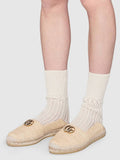 Raffia Espadrille with Double G