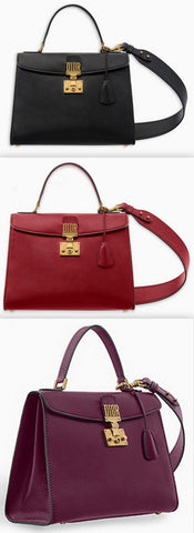 Dioraddict Handbag in Smooth Calfskin, Black, Red or Burgundy