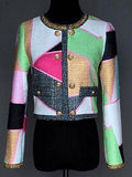 Multicolored Jacket & Skirt Set - DESIGNER INSPIRED FASHIONS