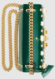Padlock Pearl Studded Leather Shoulder Bag - (Various colors to choose from) - DESIGNER INSPIRED FASHIONS